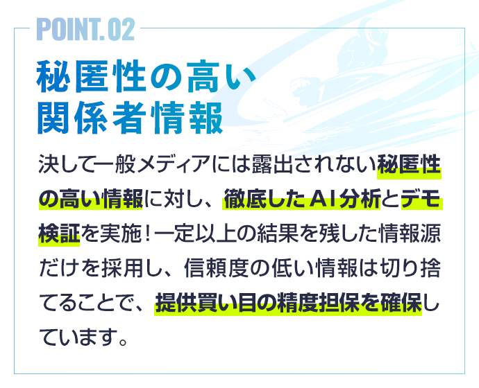 秘匿性の高い関係者情報